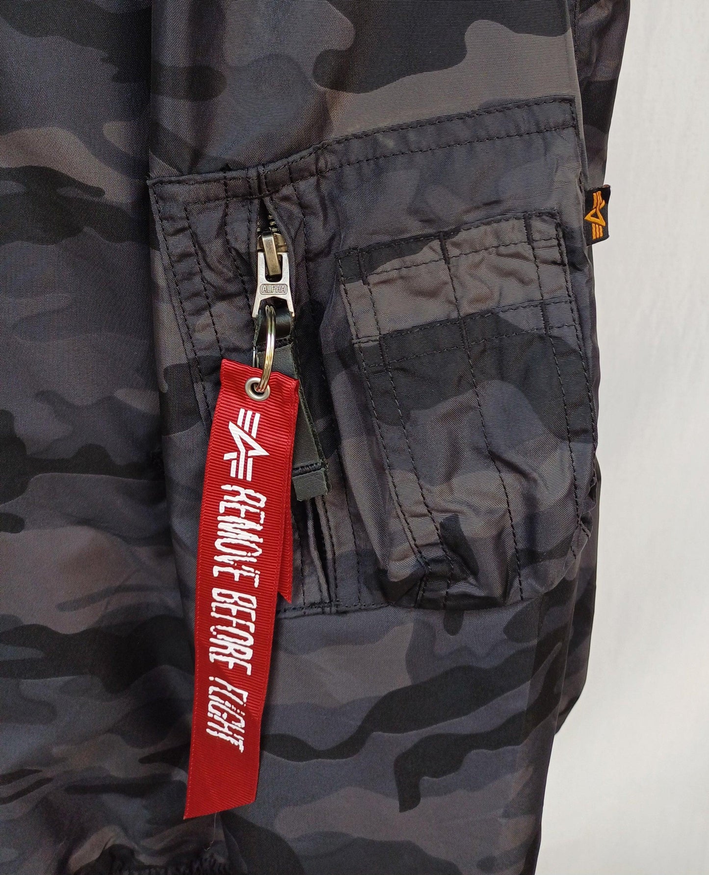 Alpha Industries Camo Full Zip Flight Bomber Jacket Size Mens 3XL