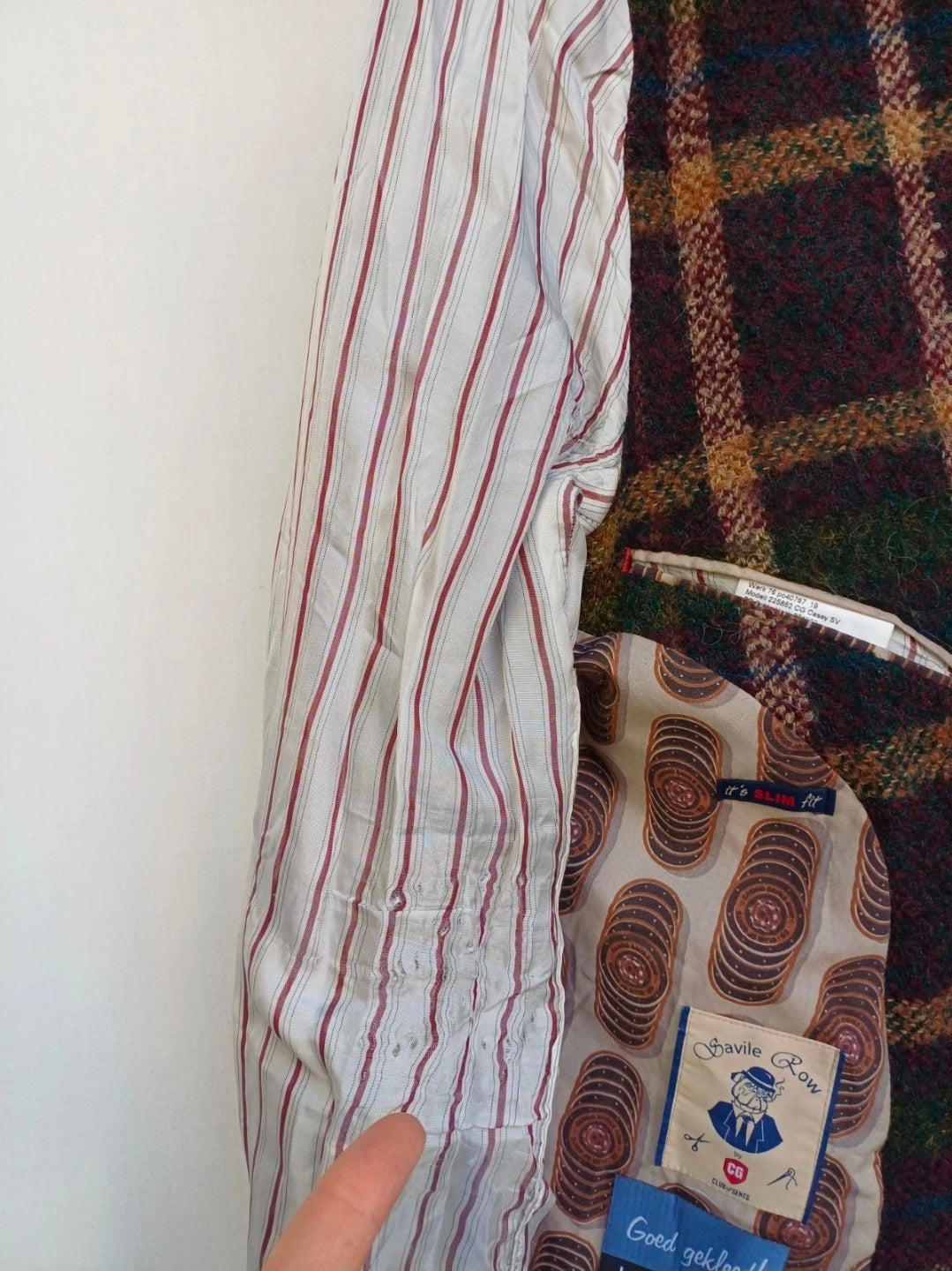 Savile Row Club Of Gents Slim Fit Mens Wool/Alpaca Button Blazer Jacket Size EU 54