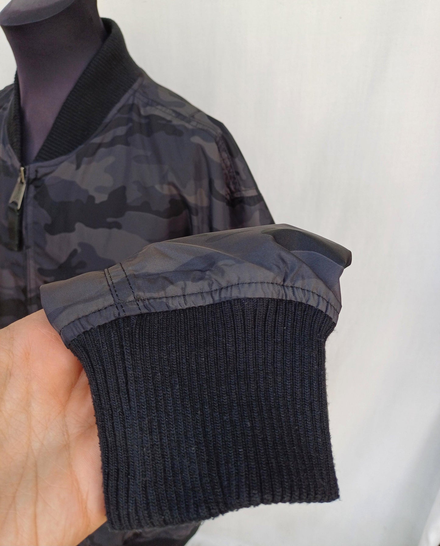 Alpha Industries Camo Full Zip Flight Bomber Jacket Size Mens 3XL