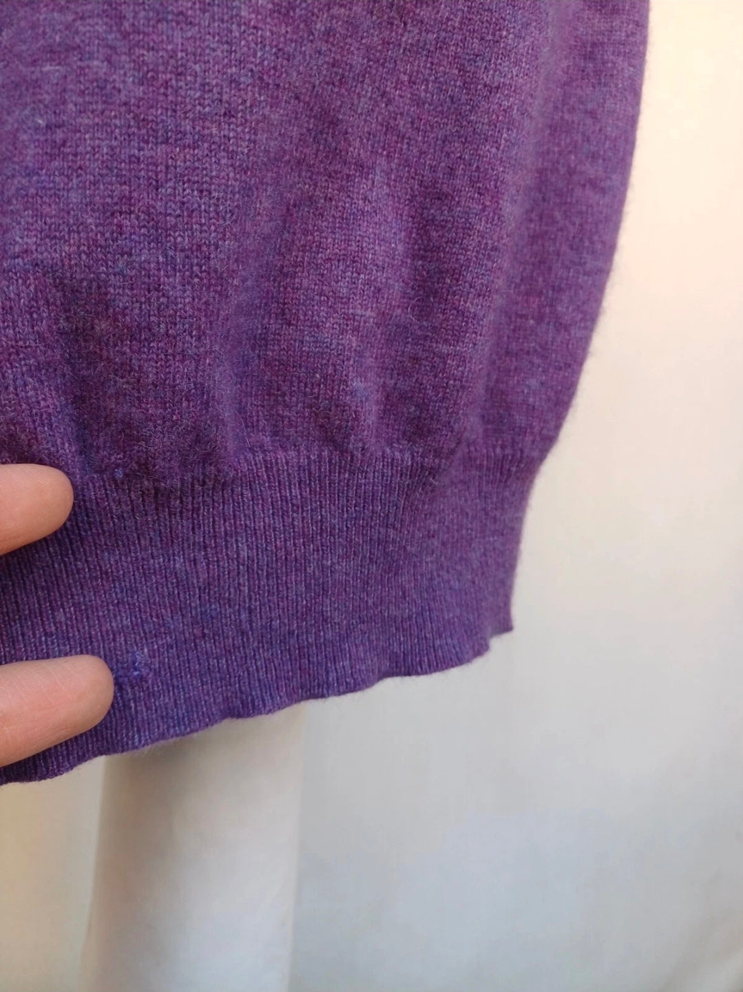 Werther Pure Cashmere Long Sleeve V-Neck Sweater Jumper Size 56/Mens 2XL