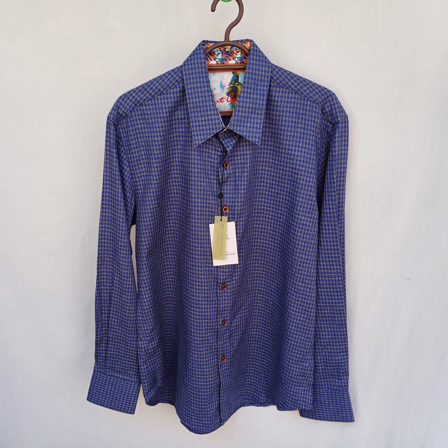 New With Tags $258 Robert Graham Murano Classic Shirt Mens M