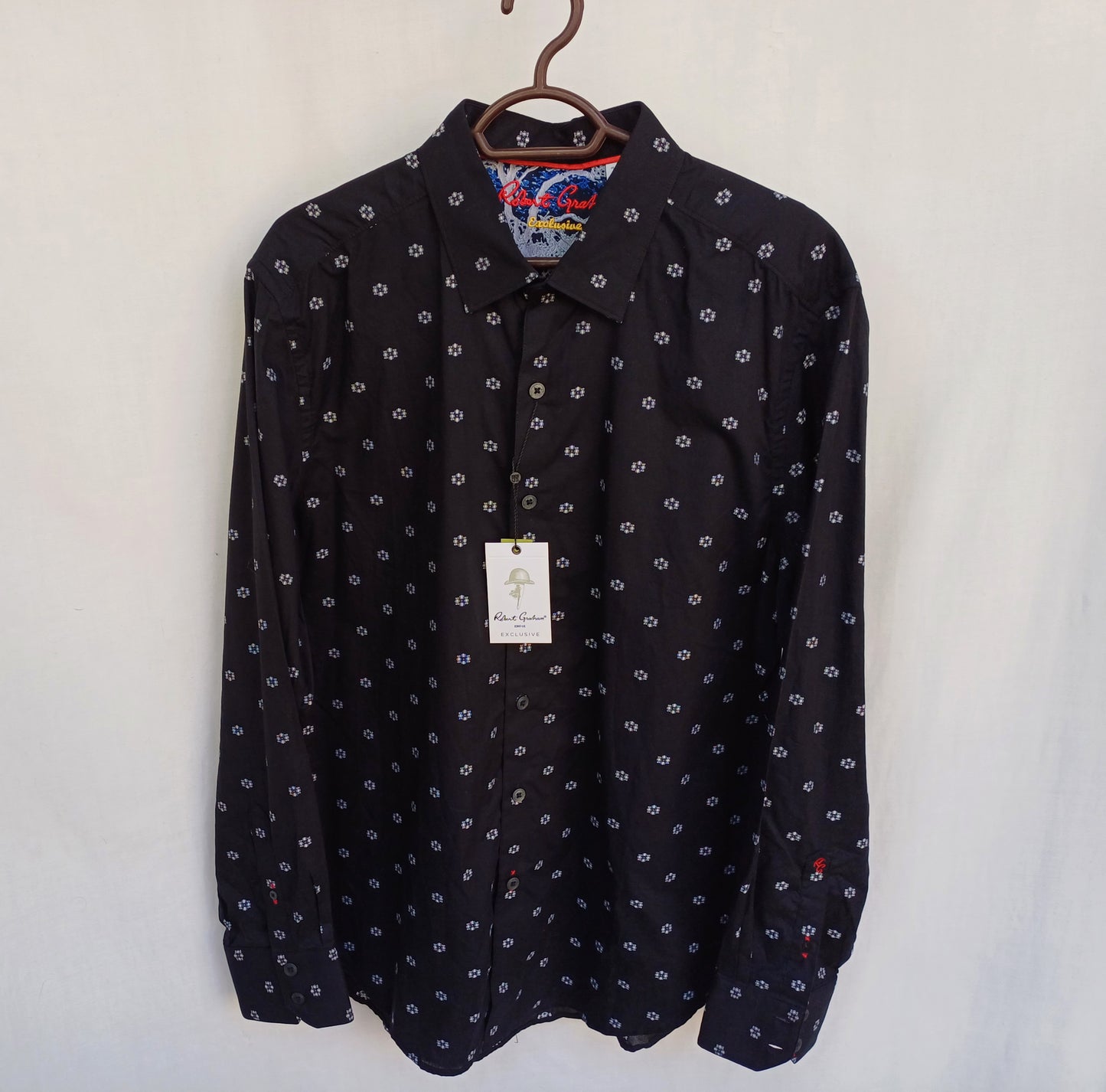 New With Tags $298 Robert Graham Inland Empire Classic Fit Shirt Mens L