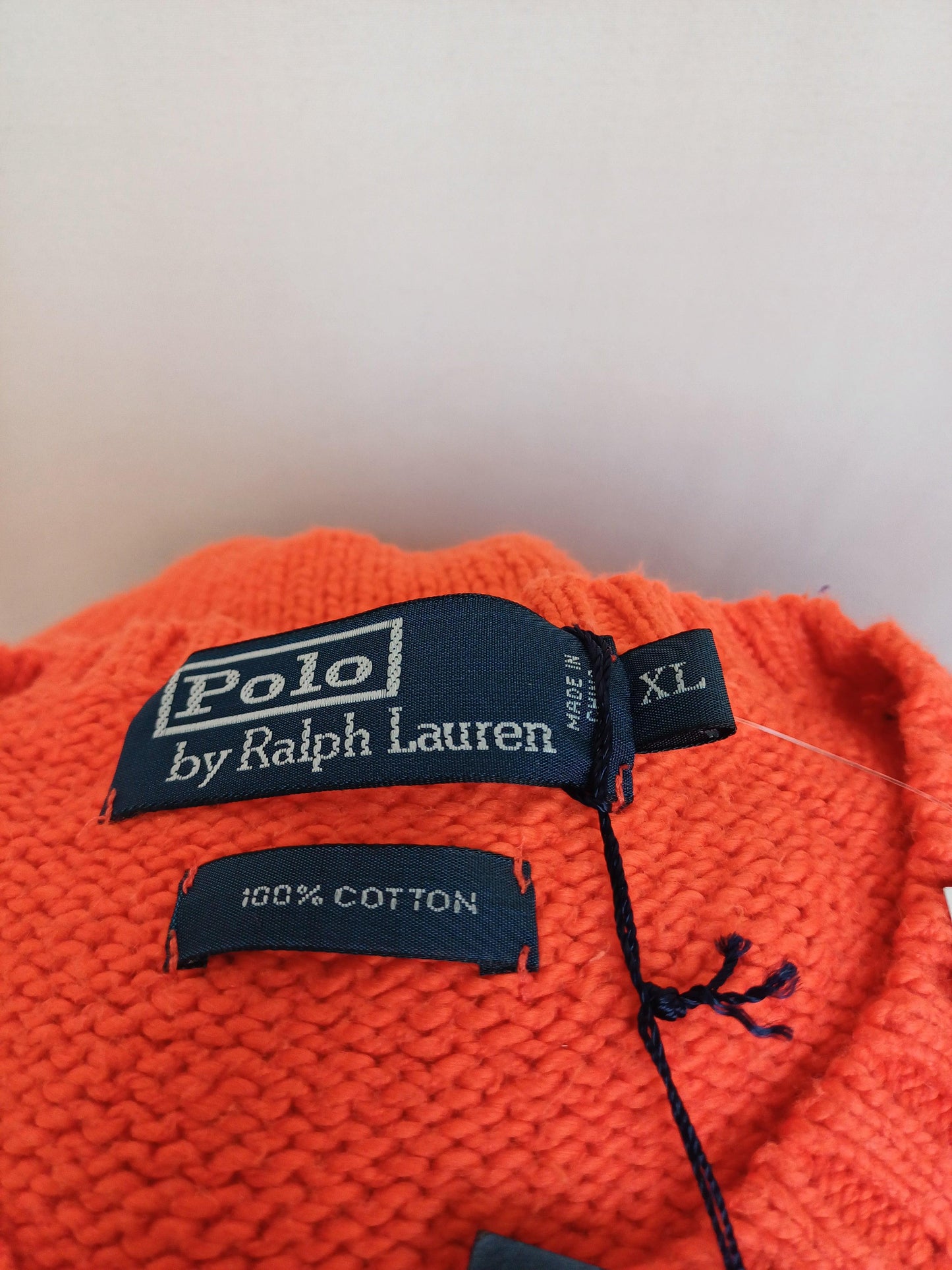 New With Tags $125 Polo Ralph Lauren Luxury Cotton Sweater Mens XL