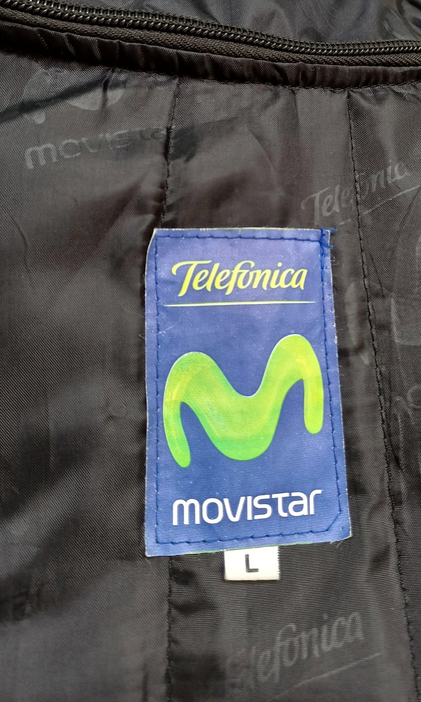 Telefonica Movistar Racing Motorcycle Jacket Mens L