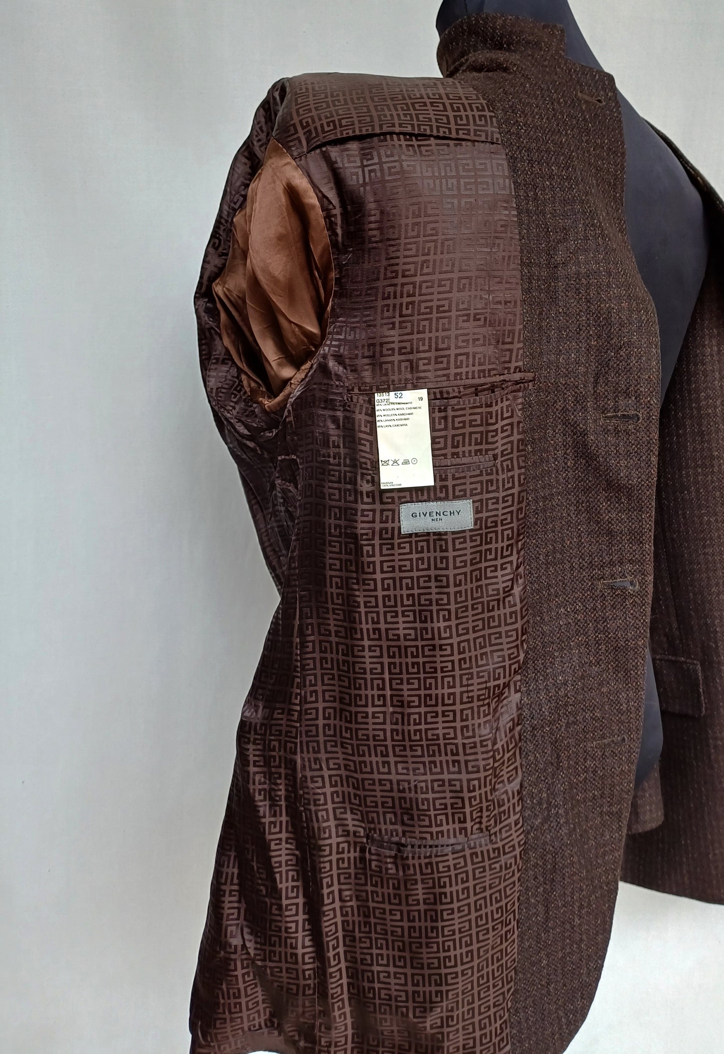 Givenchy Men Wool Tweed Blazer Jacket Size 52