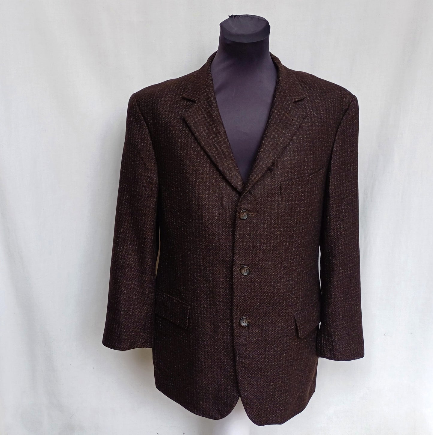 Givenchy Men Wool Tweed Blazer Jacket Size 52