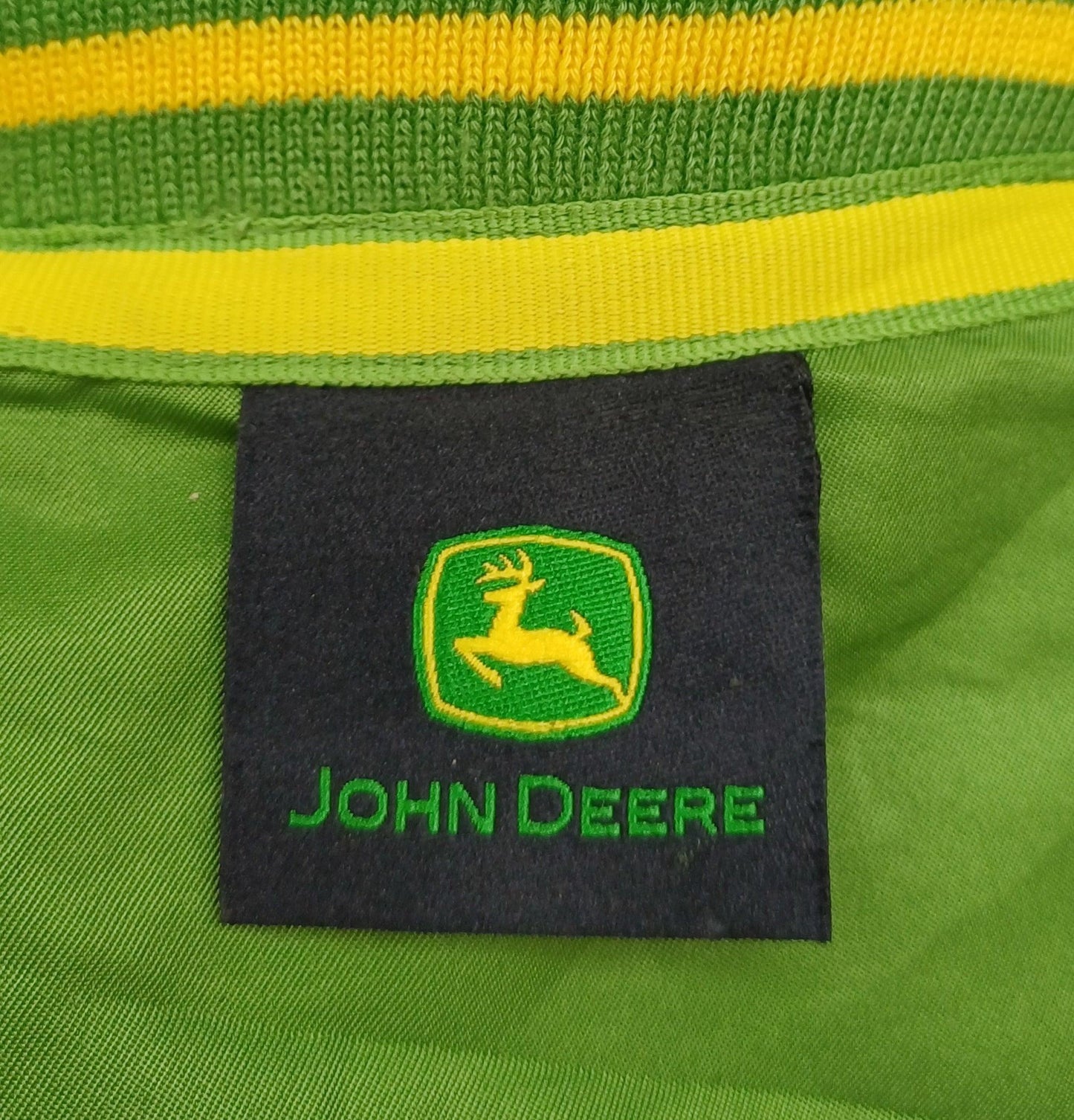 سترة رجالي من John Deere Team Zip/Snap Varsity مقاس 3XL