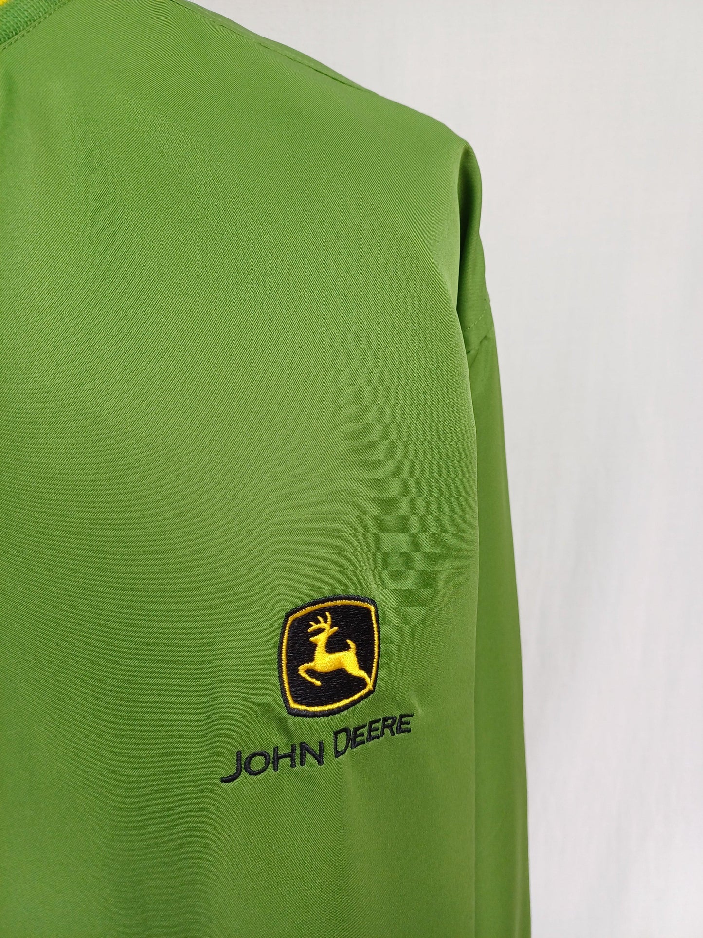 سترة رجالي من John Deere Team Zip/Snap Varsity مقاس 3XL