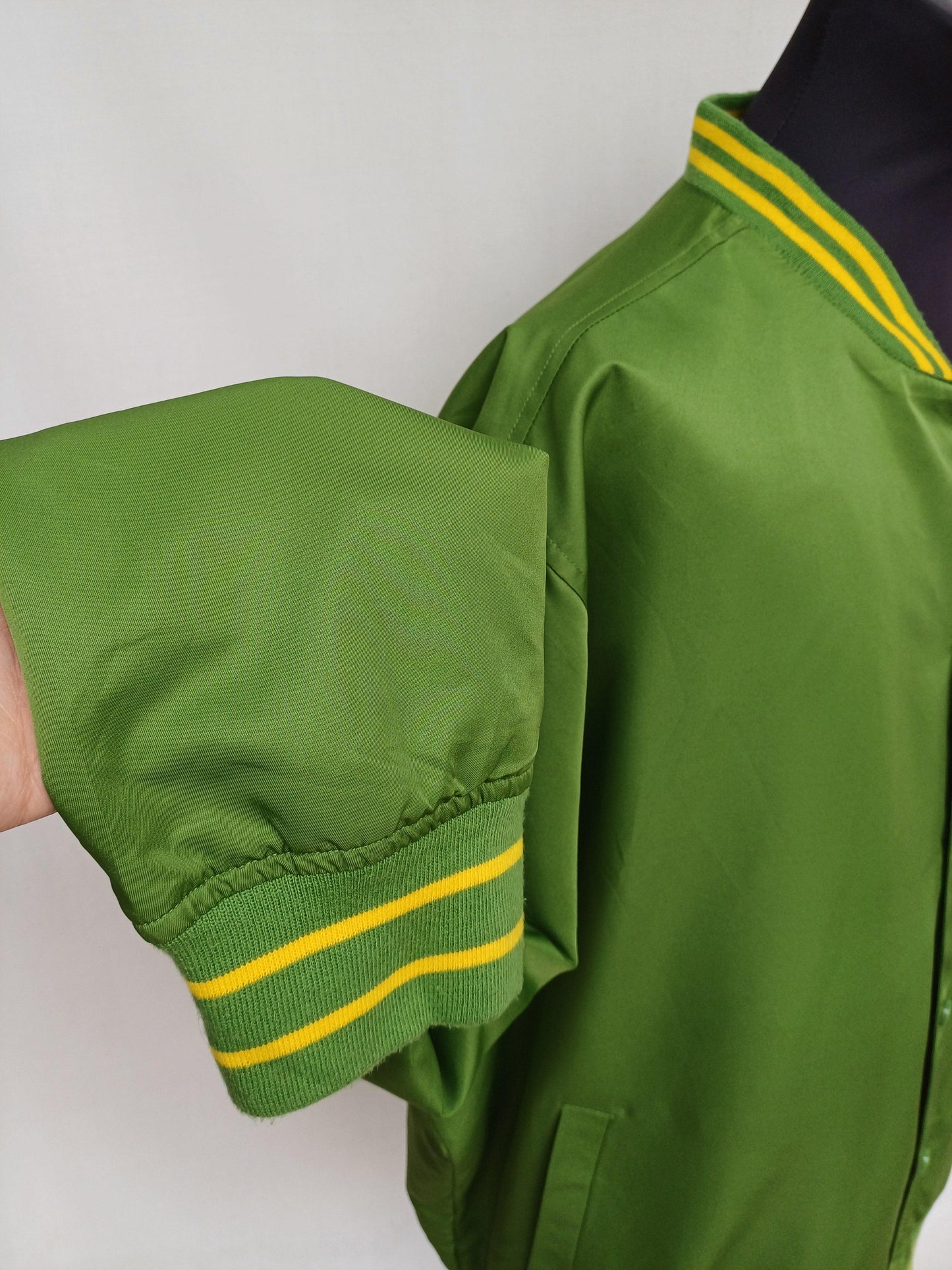 سترة رجالي من John Deere Team Zip/Snap Varsity مقاس 3XL