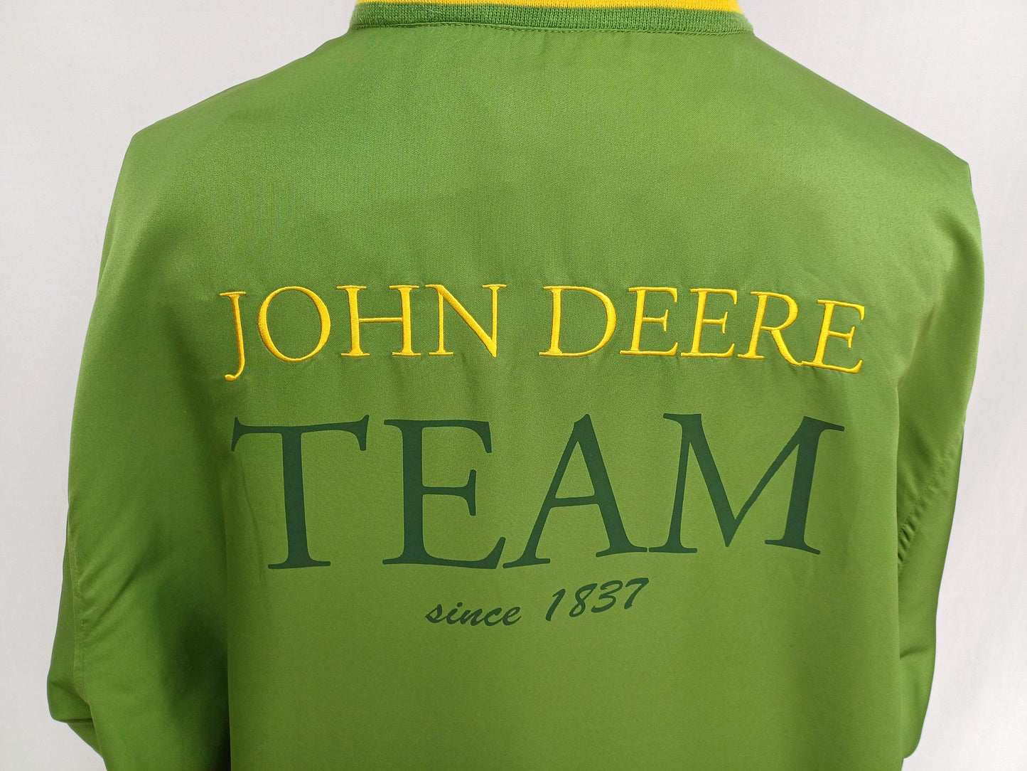 سترة رجالي من John Deere Team Zip/Snap Varsity مقاس 3XL