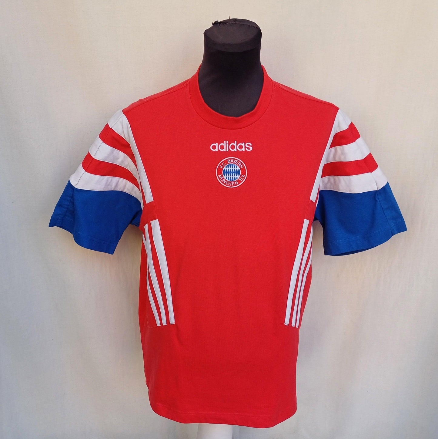 Bayern Munich 1995/96 Adidas Training Tee Shirt Mens M