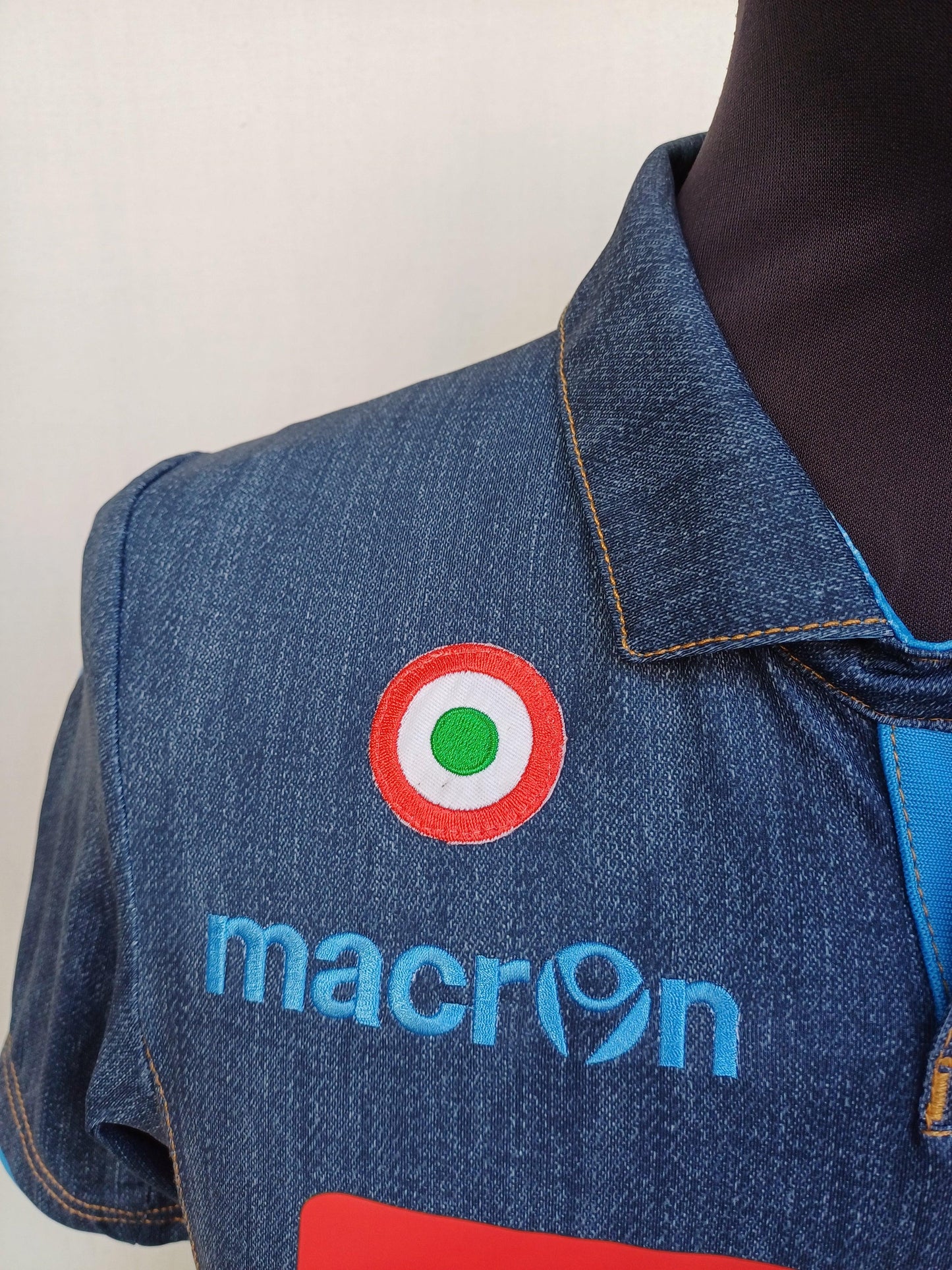 Napoli Italy 2014/2015 Macron Away Shirt Mens S