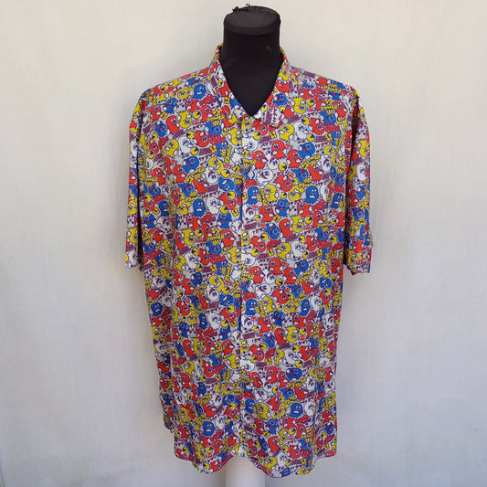 Brava Fabrics X Pac Man Cotton Button Shirt Mens 3XL