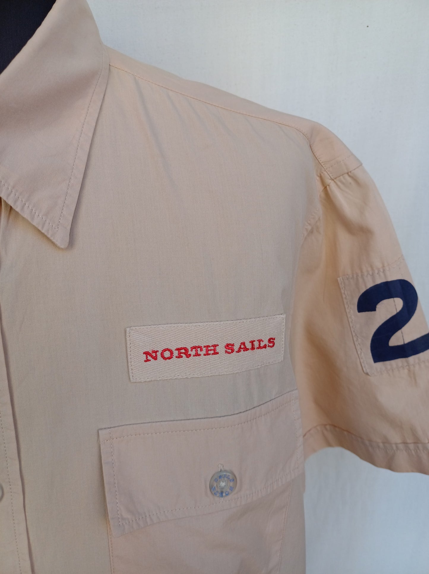 North Sails Cotton Button Shirt Mens 2XL