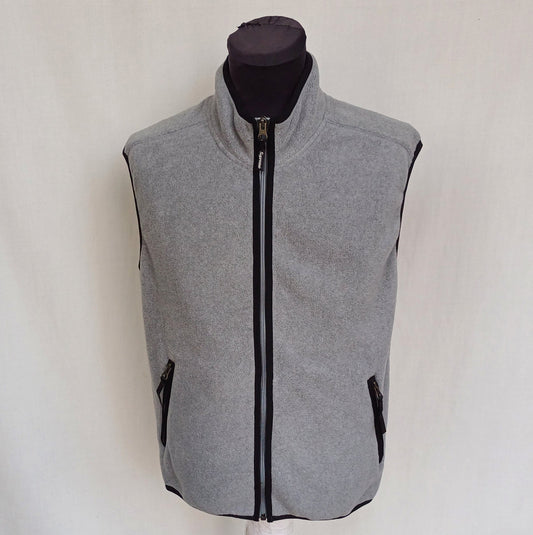 NWOT Supreme F/W 2015 Polartec Fleece Vest Gray Full Zip Gilet Size Mens S Top
