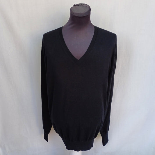 Burberry London Cotton Button Pullover Sweater Mens XL