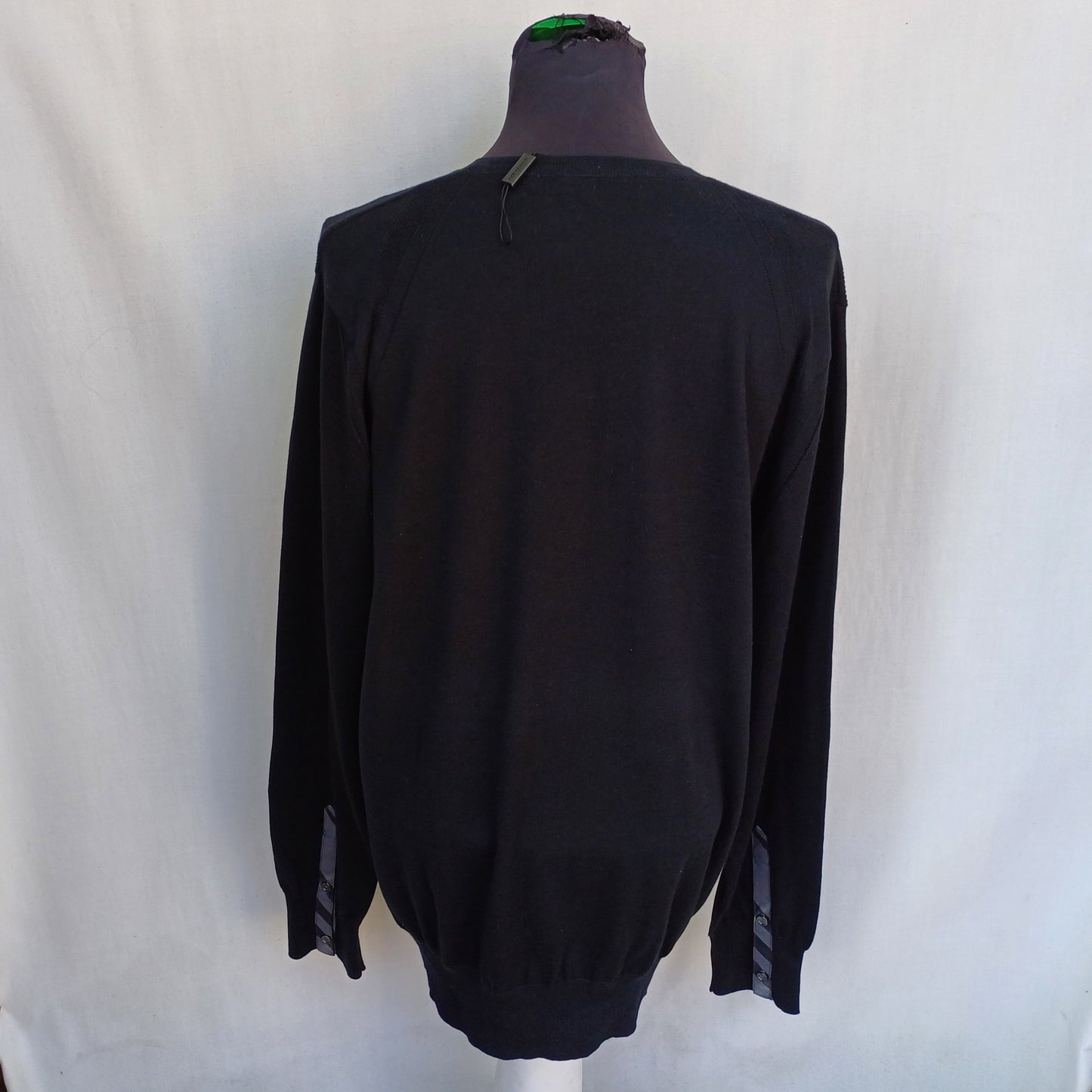 Burberry London Cotton Button Pullover Sweater Mens XL