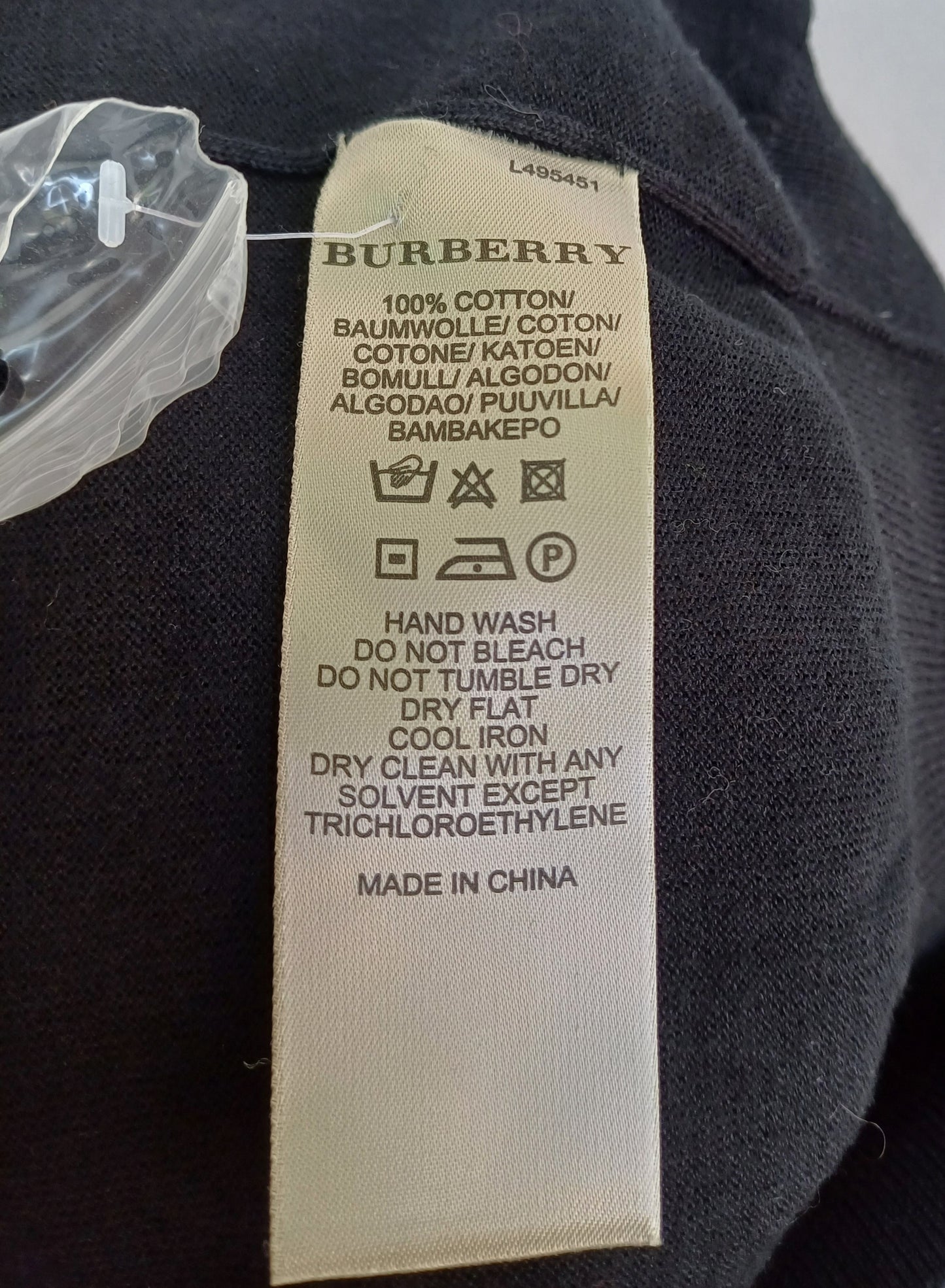 Burberry London Cotton Button Pullover Sweater Mens XL