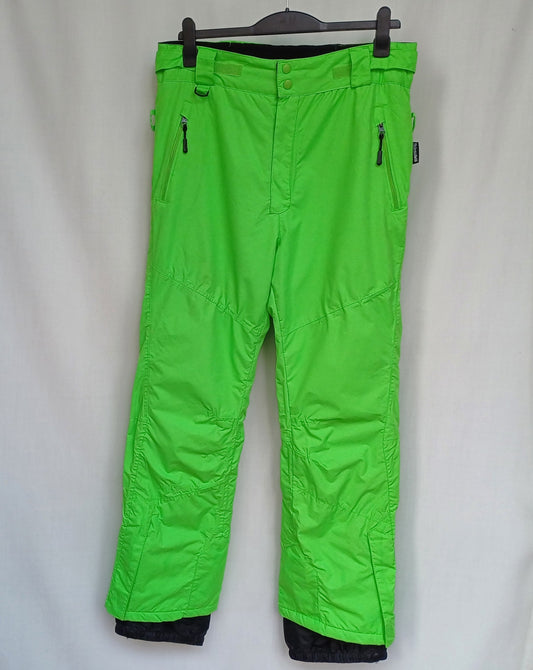 Crivit Thinsulate Mens Ski Pants Neon Green Size 52