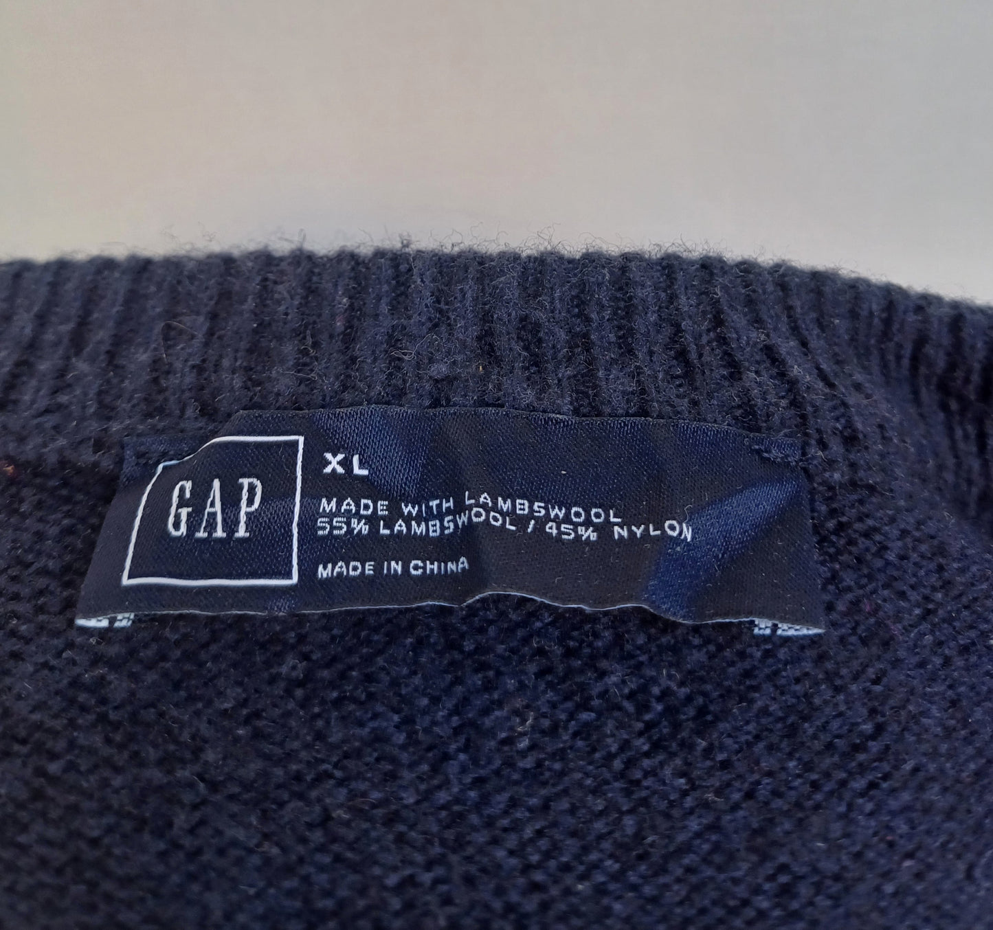 GAP Lambswool/Nylon Pullover Sweater Mens XL