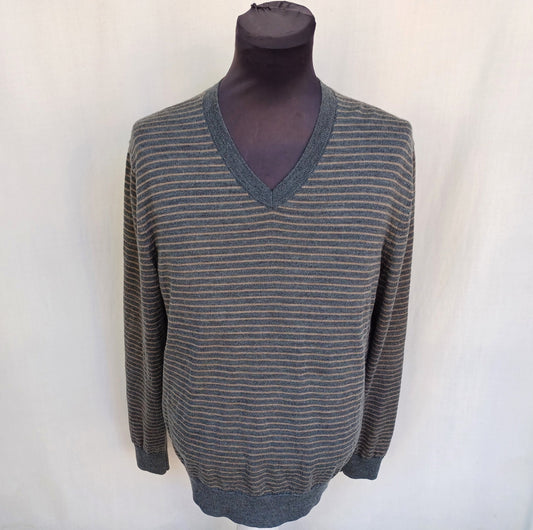Banana Republic Striped Merino Wool Sweater Mens L