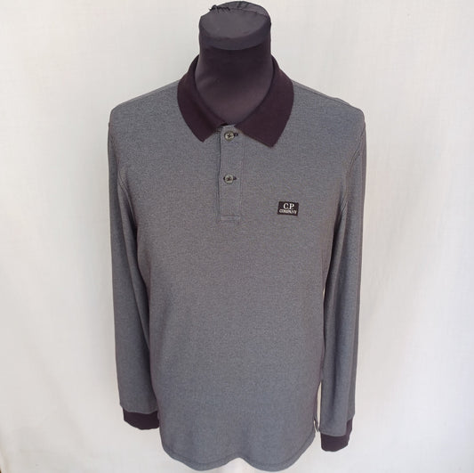 CP Company Tacting Long Sleeve polo Button Shirt Mens M