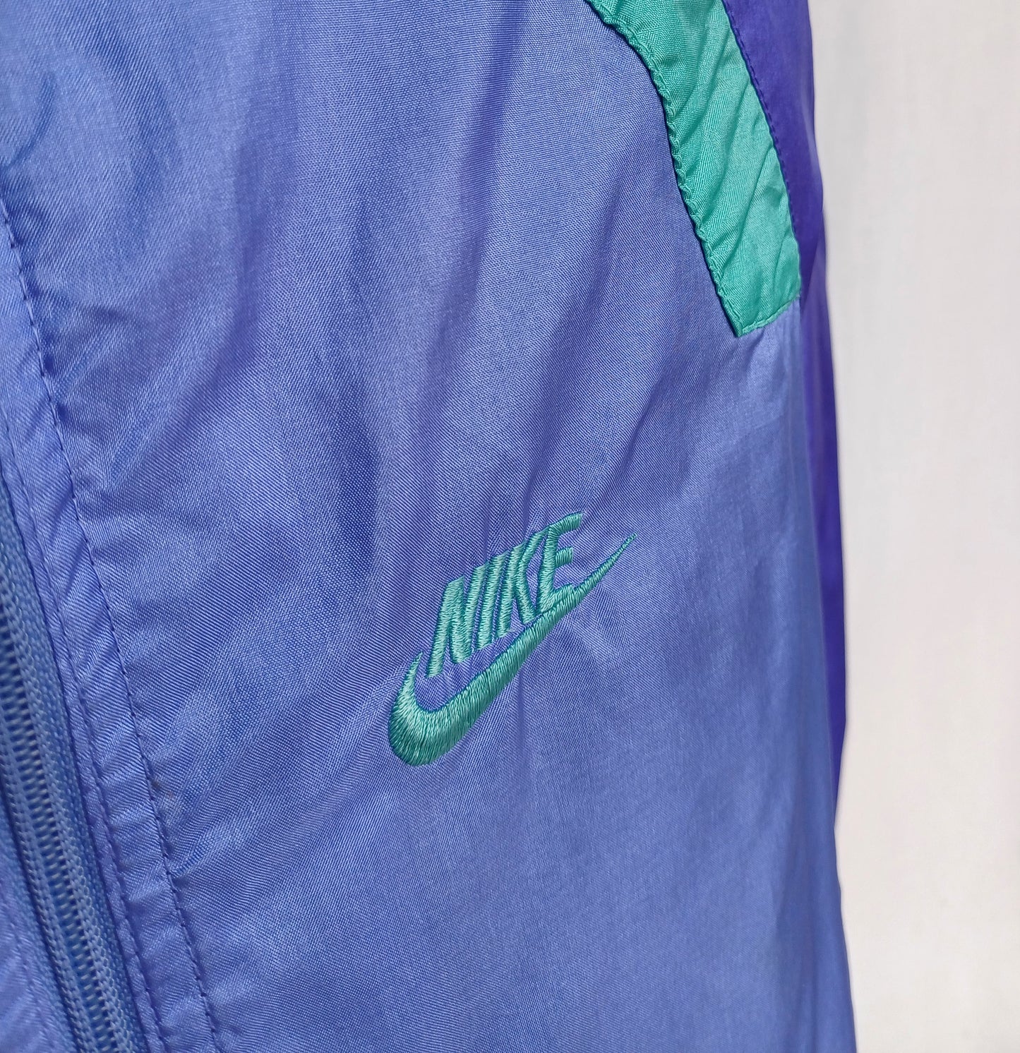 Vintage Nike Just Do It Big Logo Windbreaker Track Top Jacket Mens L