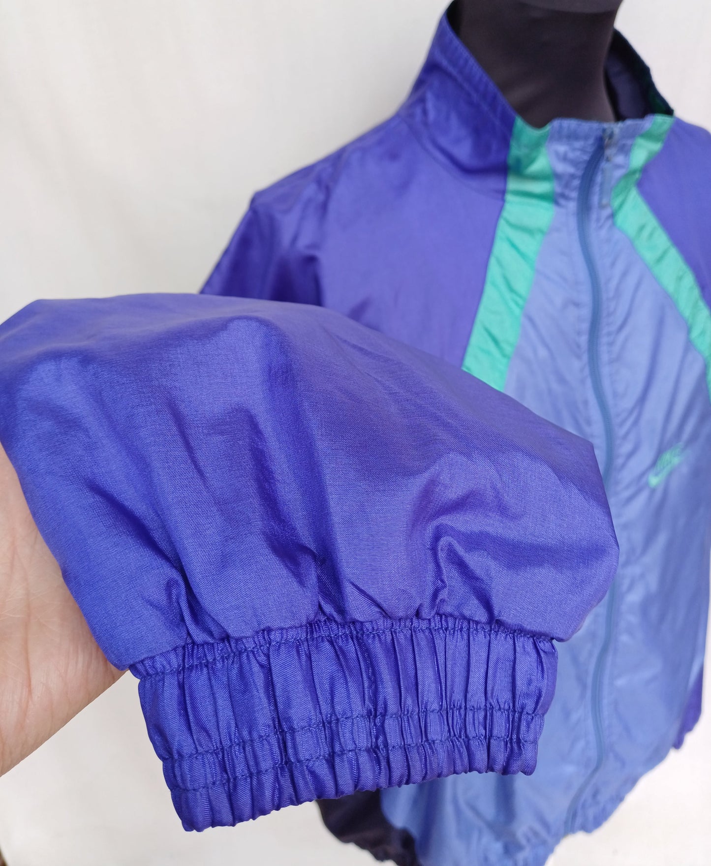 Vintage Nike Just Do It Big Logo Windbreaker Track Top Jacket Mens L