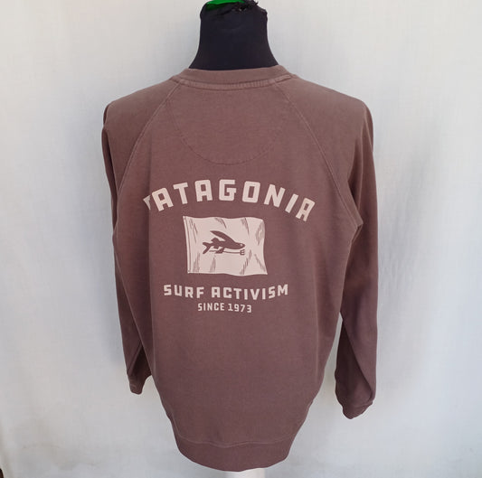 Patagonia Uprisal Surf Activism Crew Neck Cotton Pullover Sweatshirt Mens S
