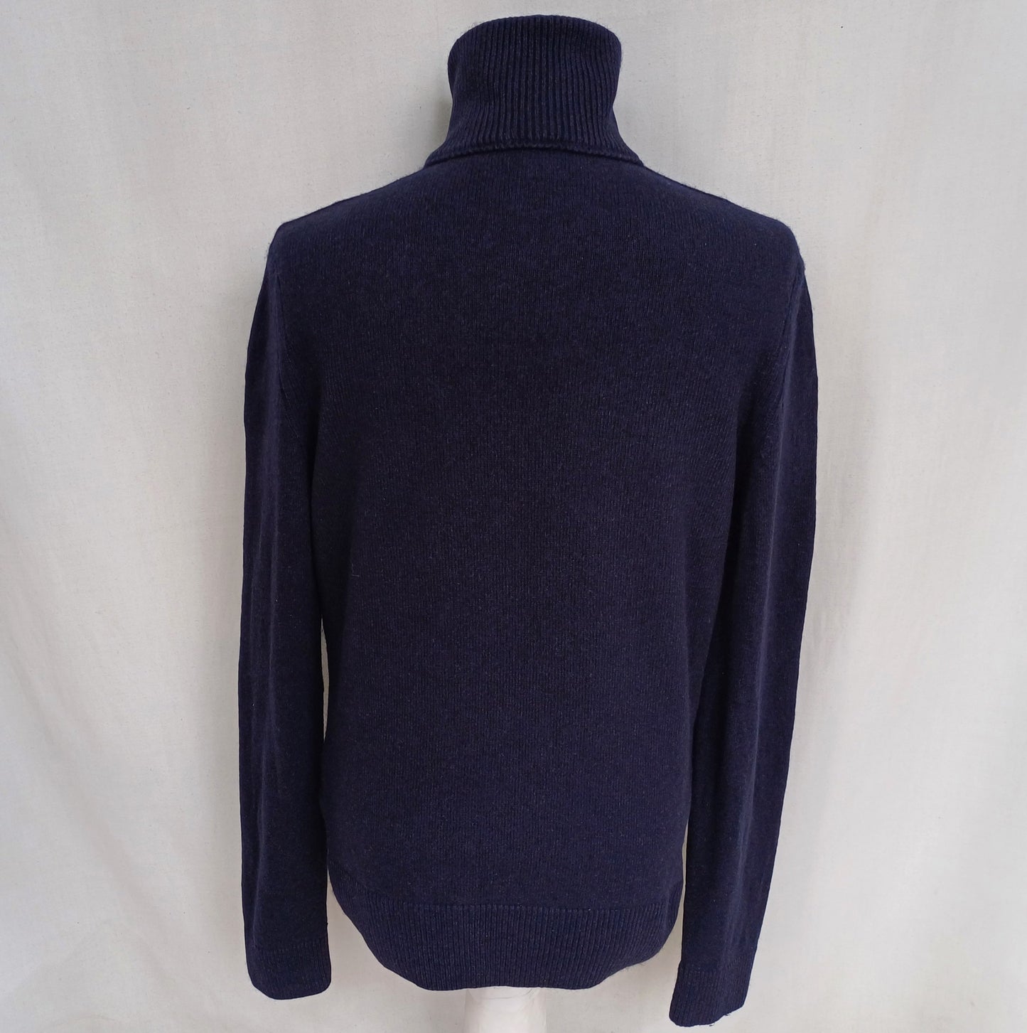 Hugo Boss Orange Wool/Cotton Zip Pullover Knit Sweater Mens M
