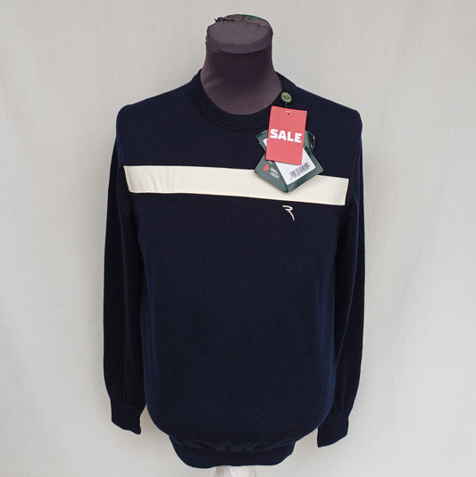 New With Defect Chervo Merino Wool Pullover Sweater Mens S RRP 189€