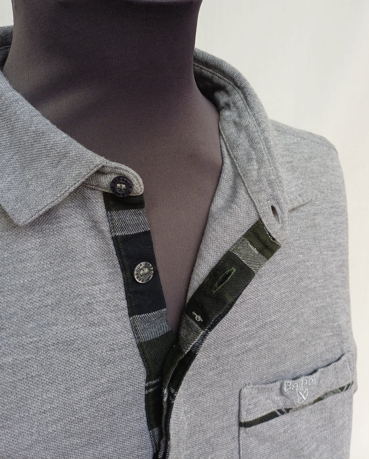 Barbour Polo Button Shirt Mens L