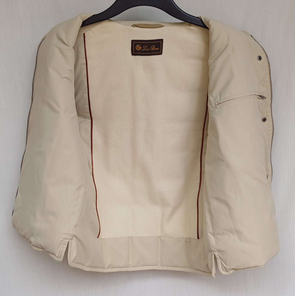 Loro Piana Cashmere Quilted Womens Down Vest Size 42/Large