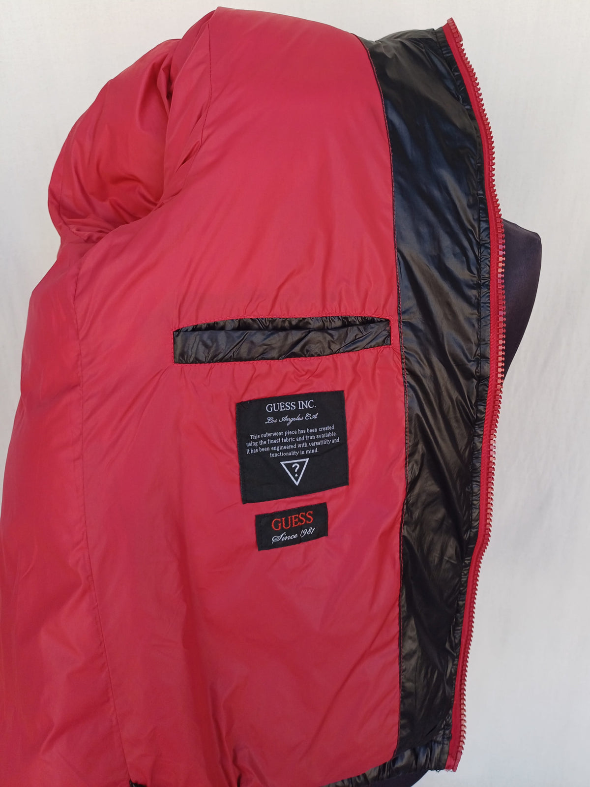 Guess Mens Quilted Puffer Down Jacket Size M