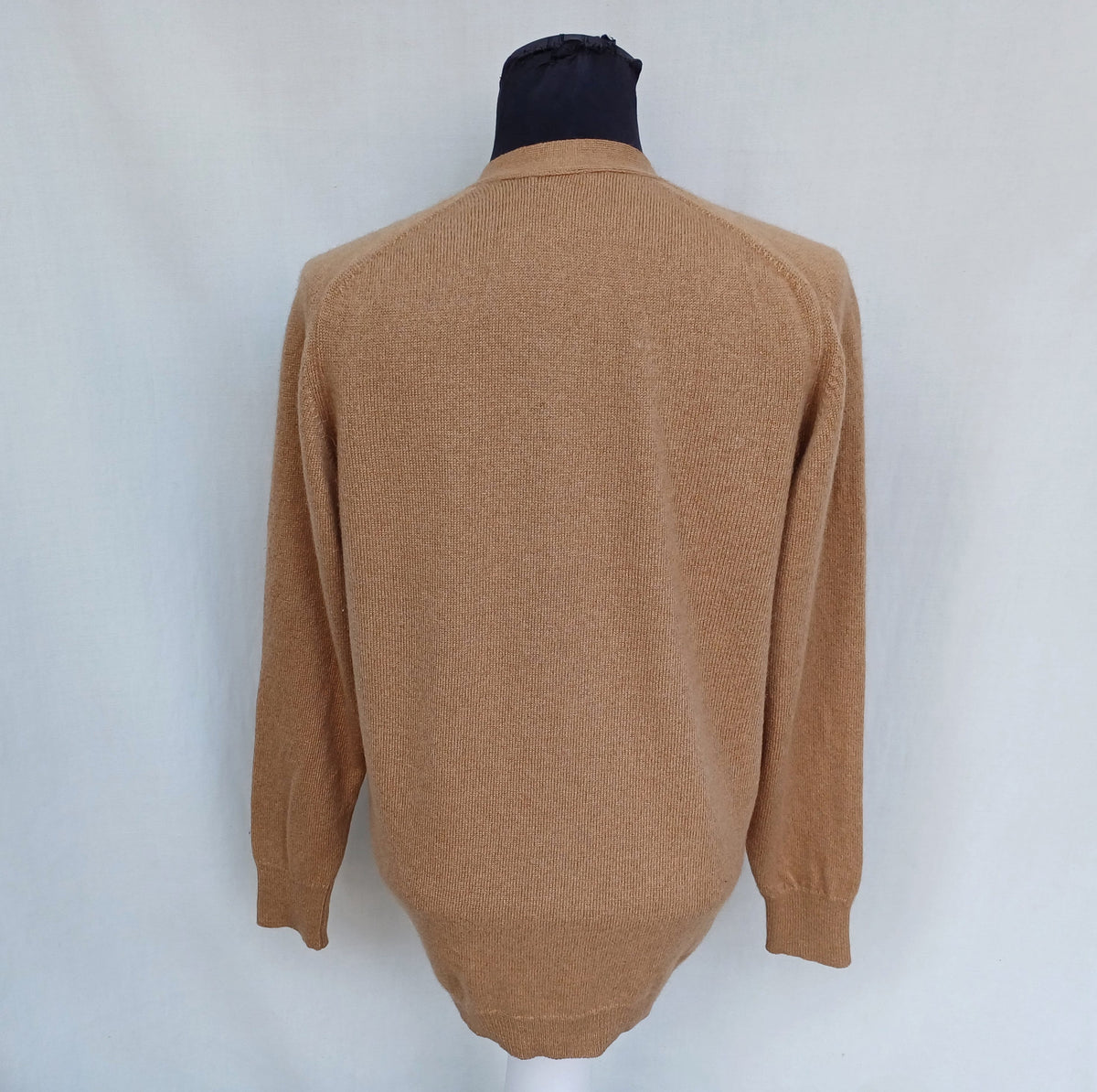 Vintage Savoure Paris 100% Camel Hair Button Cardigan Mens M