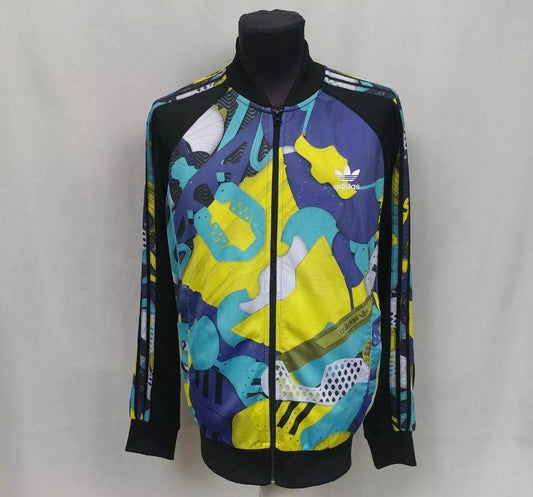 Adidas Originals AOP Montage Firebird Superstar Track Top Jacket Mens L