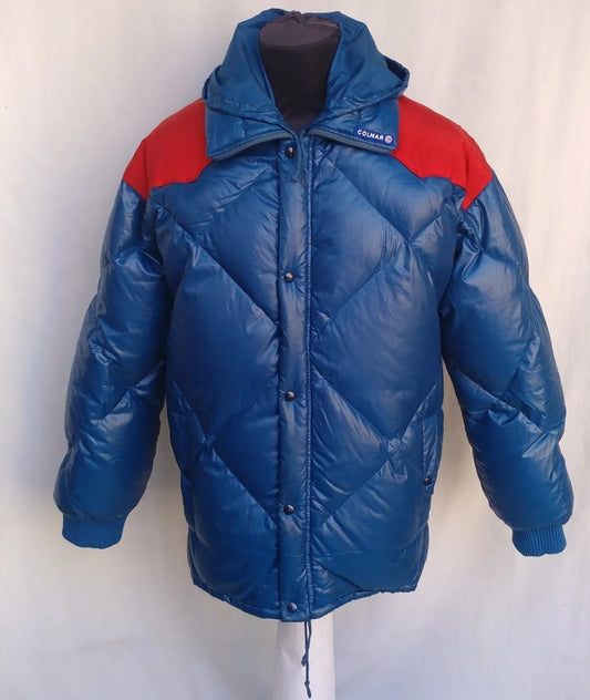 Vintage Colmar Down Puffer Ski Hooded Jacket Mens M