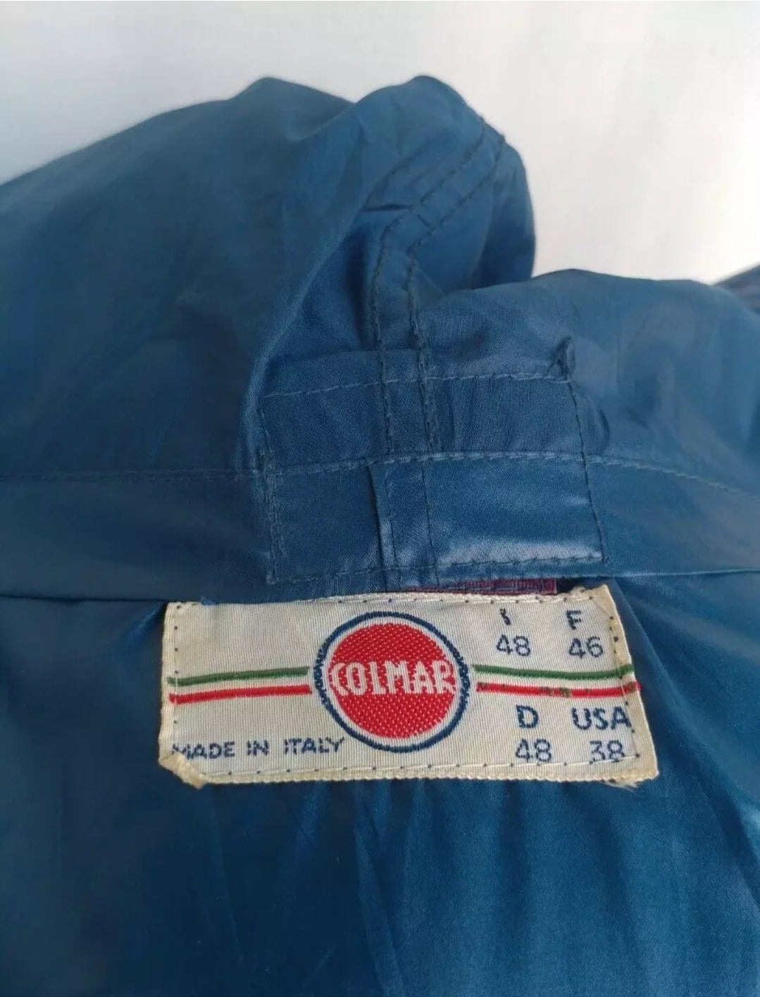 Vintage Colmar Down Puffer Ski Hooded Jacket Mens M