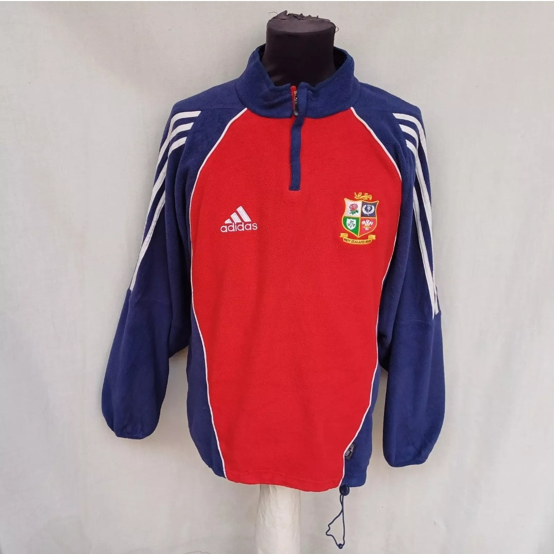 British & Irish Lions 2005 Adidas Training Zip Fleece Pullover Sweatshirt Mens S