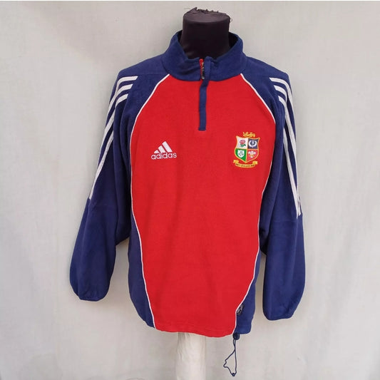 British & Irish Lions 2005 Adidas Training Zip Fleece Pullover Sweatshirt Mens S