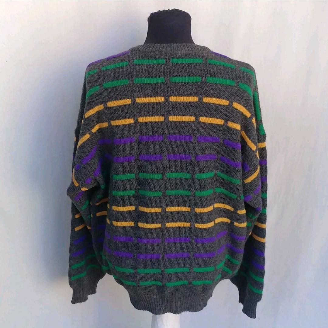 Vintage Chemise Lacoste Wool Pullover Knit Sweater Mens L