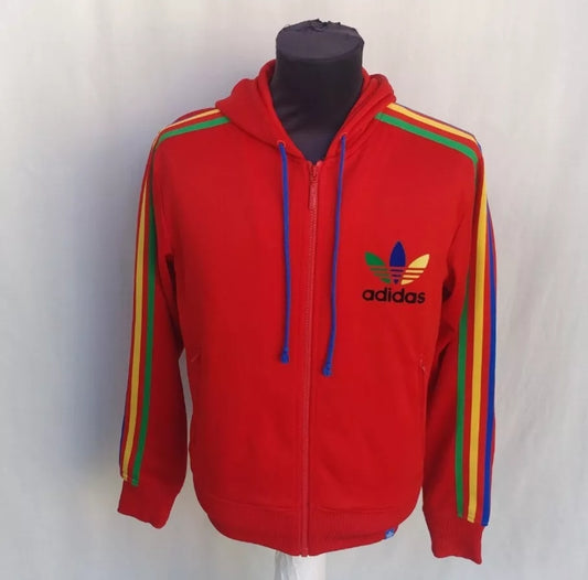 Adidas Grun Rasta Trefoil Track Top Jacket Mens S