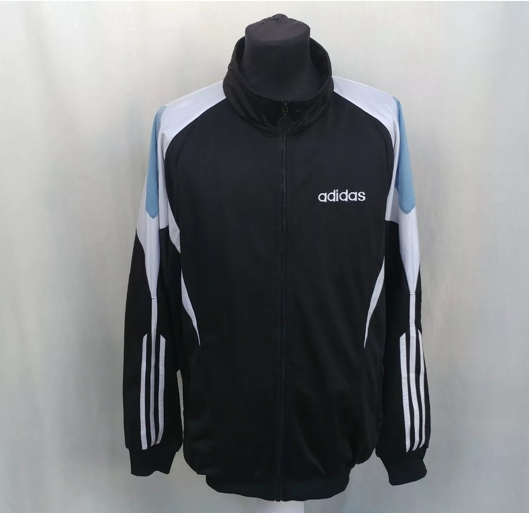 Vintage 90s Adidas Striped Track Top Jacket Mens XL