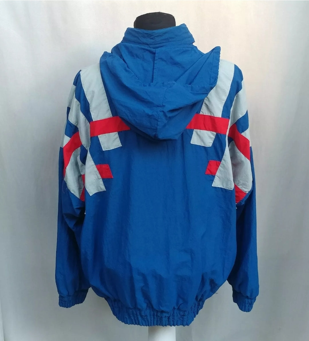 Vintage 90s Adidas Hooded Track Top Jacket Mens L