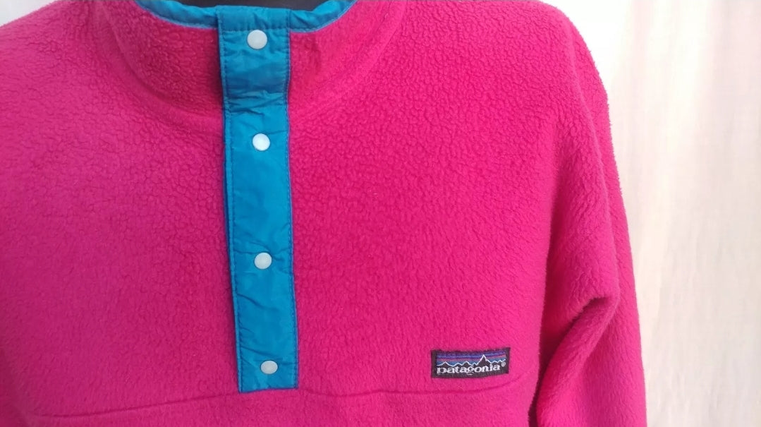 Vintage Patagonia Snap-T Pullover Fleece Jacket Size M