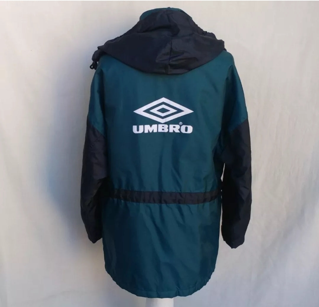 Ajax Amsterdam 1995/1996 Umbro Bench Coat Jacket Mens S