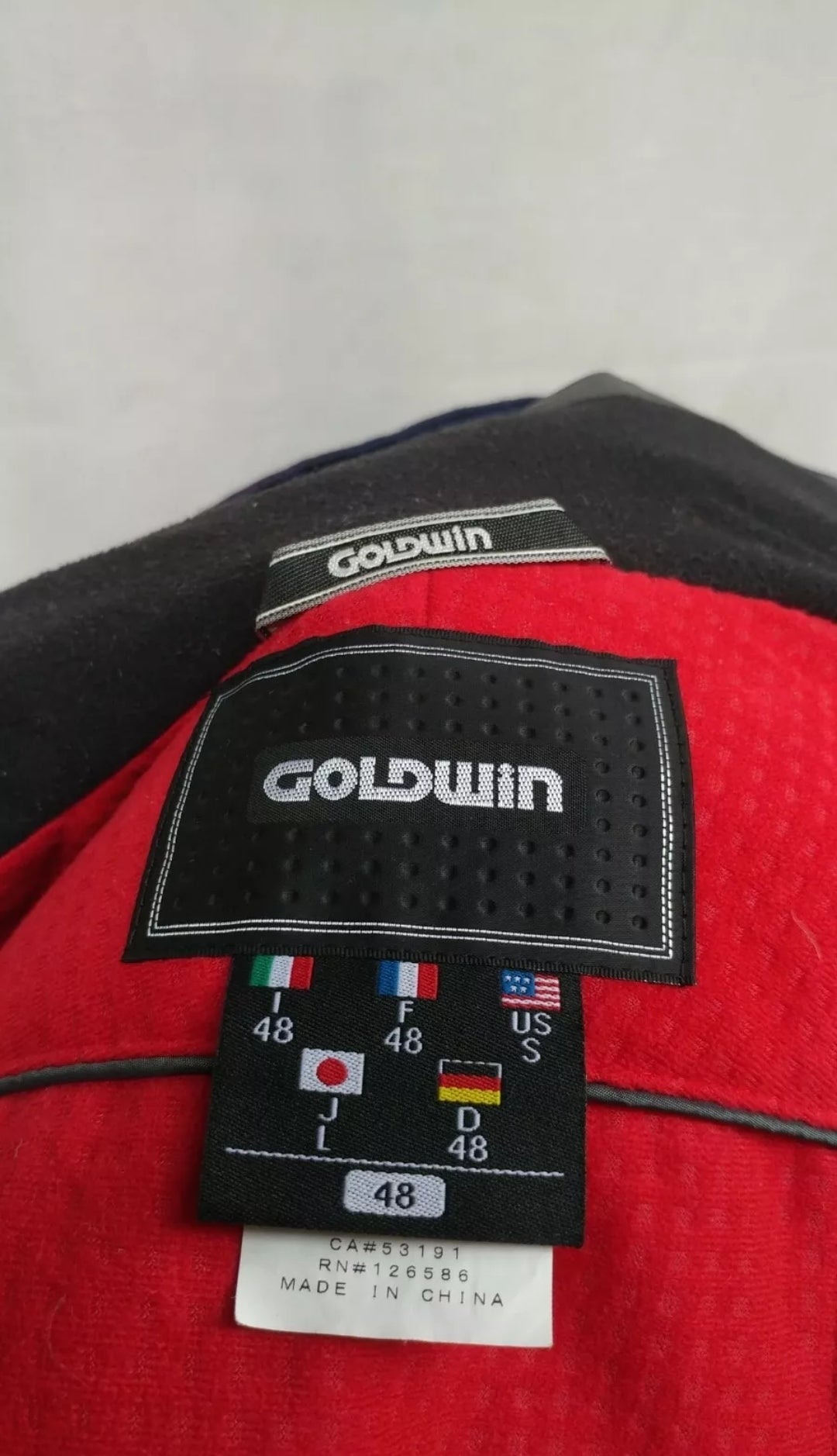 Goldwin Snowboarding Ski Jacket Blue W/Removable Hood Mens S