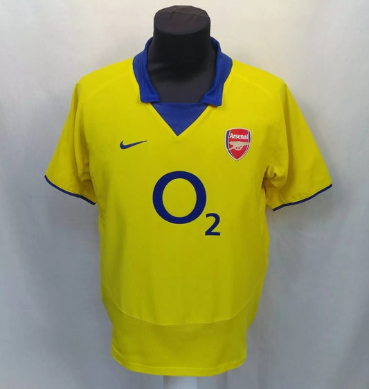 Arsenal 2003/2004 Away Football Nike Shirt Mens S