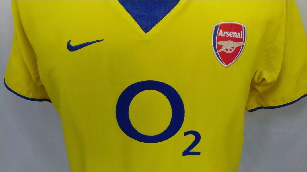 Arsenal 2003/2004 Away Football Nike Shirt Mens S