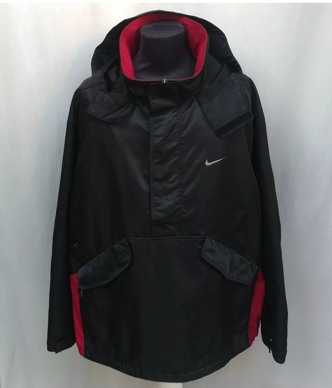 سترة Nike Zip المبطنة ذات السحاب من التسعينيات للرجال مقاس XL